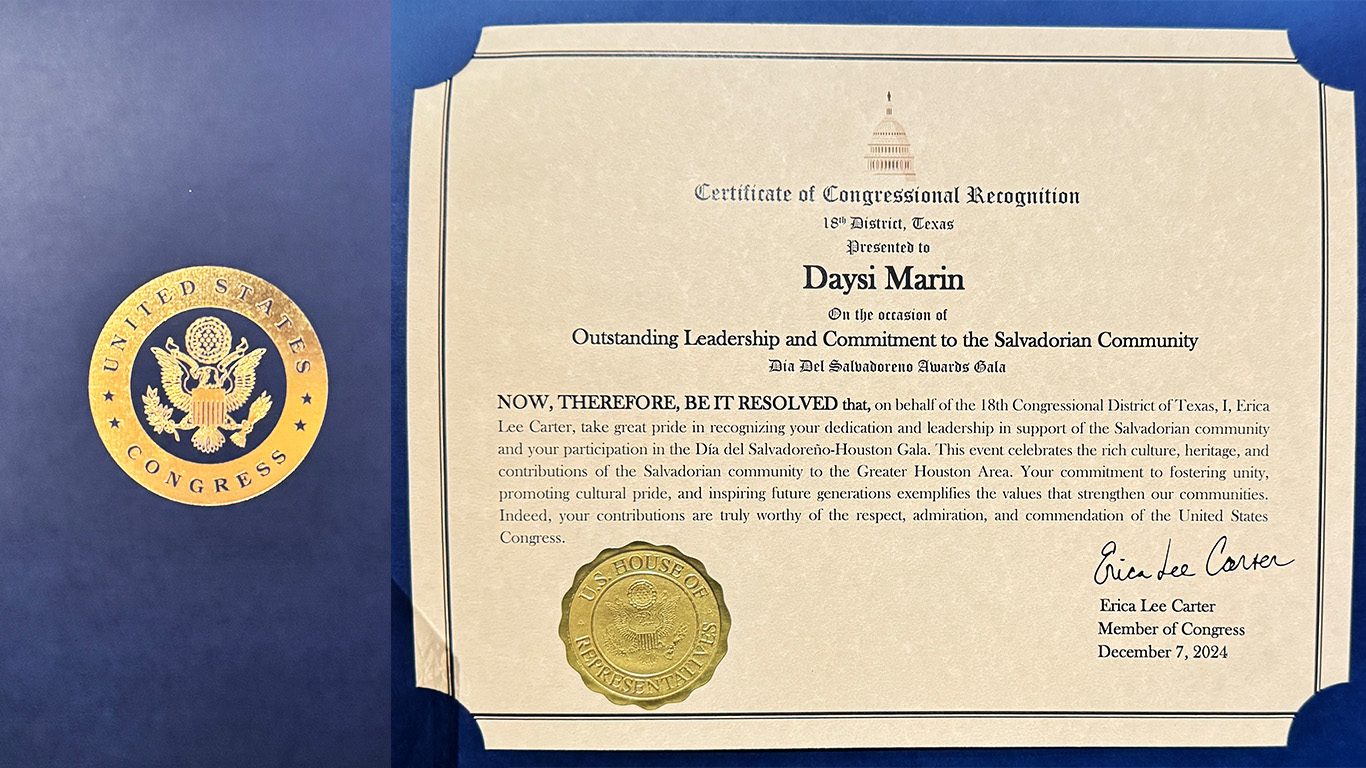 US Congressional Recognition 18th District